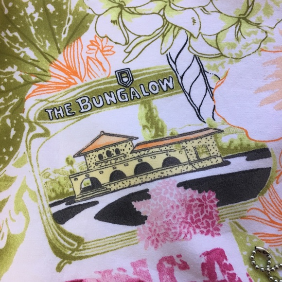 La Cabana 1X Pink Floral Bungalow Print Aloha - Picture 7 of 8